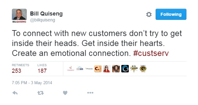 twitter, tweet, customers, Bill Quisneg